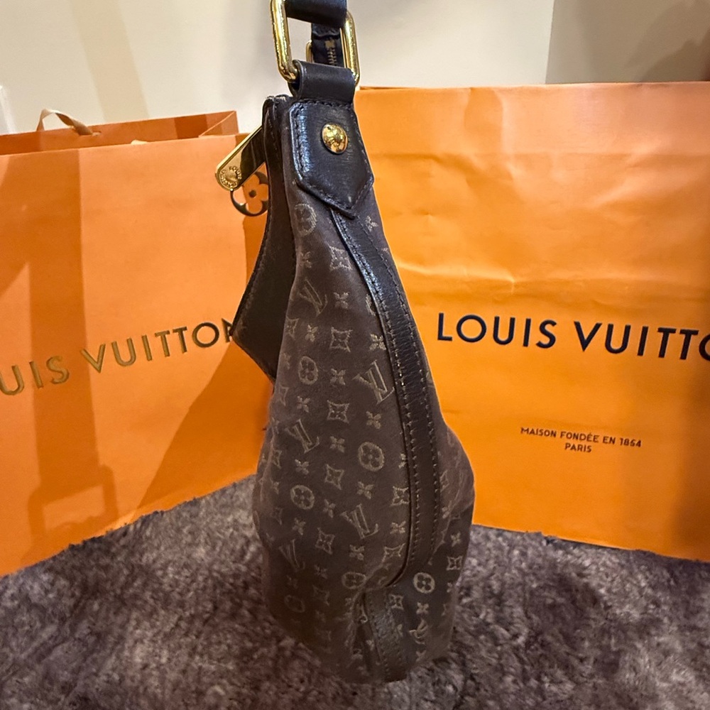 Louis Vuitton Monogram Idylle Rhapsodie Hobo shoulder bag in the "Encre" color - Picture 5 of 12